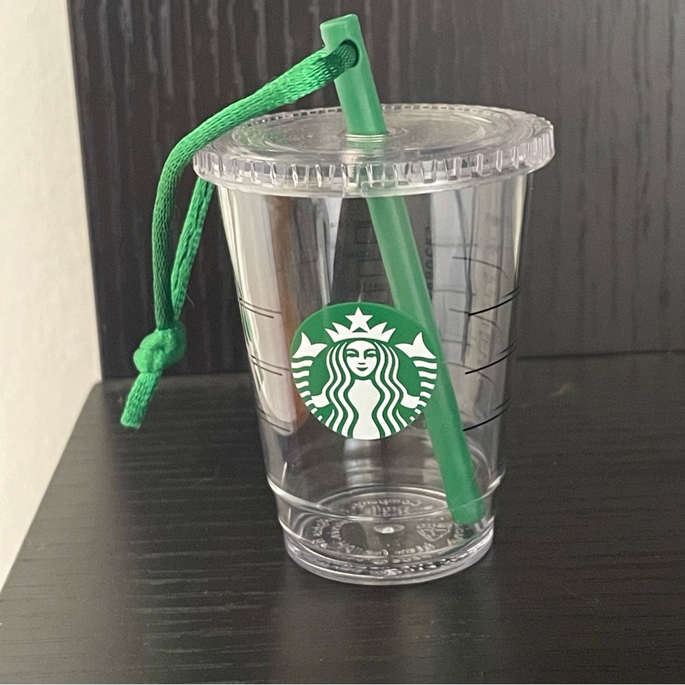 Starbucks Holiday 2014 Clear Cup Ornament Vintage Collectible Christmas